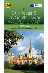 Walker's Map Chichester & the South Downs