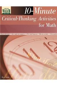 10-Minute Critical-Thinking Activities for Math