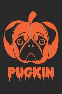 Pug Notebook - Halloween Gift for Pug Lovers - Pug Journal