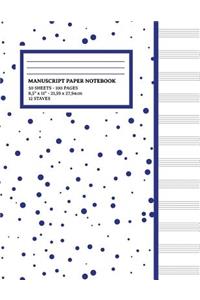 Manuscript Paper Notebook