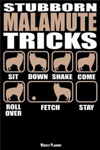 Stubborn Malamute Tricks Weekly Planner