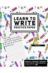 Learn to Write Practice Paper