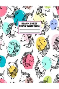 Blank Sheet Music Notebook
