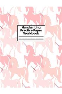 Handwriting Practice Paper Workbook