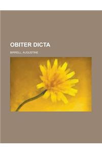 Obiter Dicta