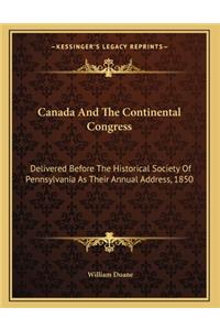 Canada And The Continental Congress