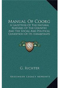 Manual of Coorg