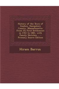 History of the Town of Goshen, Hampshire County, Massachusetts