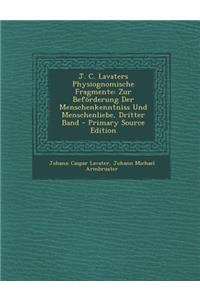J. C. Lavaters Physiognomische Fragmente