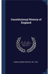 Constitutional History of England