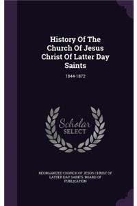 History of the Church of Jesus Christ of Latter Day Saints