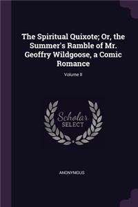 The Spiritual Quixote; Or, the Summer's Ramble of Mr. Geoffry Wildgoose, a Comic Romance; Volume II