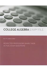 College Algebra Exam File