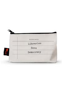 Libraries Save Democracy Pencil Pouch