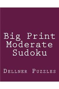 Big Print Moderate Sudoku