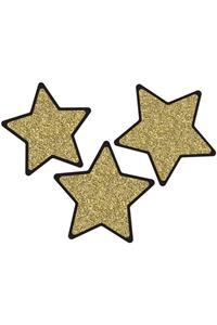 Sparkle and Shine Solid Gold Glitter Stars Cut-Outs