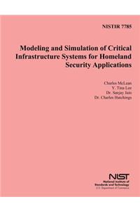 Nisit 7785: Modeling and Simulation of Critical Infrastructure Systems for Homeland Security Applications