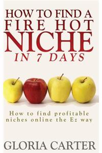 How to Find a Fire Hot Niche in 7days