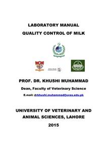 Laboratory Manual Quality Control of Milk