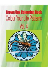 Grown Ups Colouring Book Color Your Life Patterns Vol. 4