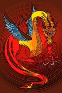 A Cool Brightly Colored Dragon Fantasy Illustration Journal
