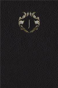 Monogram J Blank Book
