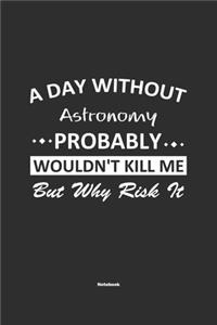 A Day Without Astronomy Probably Wouldn't Kill Me But Why Risk It Notebook