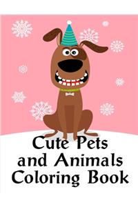 Cute Pets And Animals Coloring Book