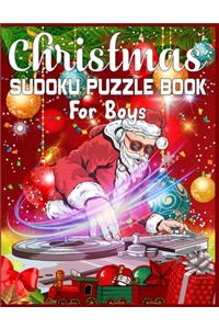 Christmas Sudoku Puzzle Book For Boys: 220 Sudoku Puzzles For Boys Easy - Hard With Solution A Brain Challenge Game For Boys