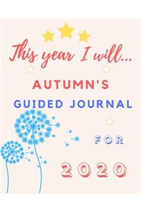 This Year I Will Autumn's 2020 Guided Journal
