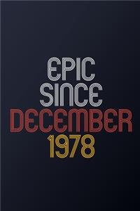 Epic Since December 1978