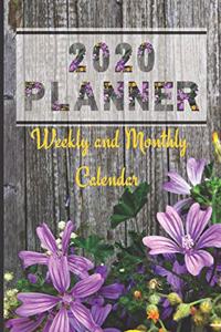2020 Planner Weekly and Monthly Calendar