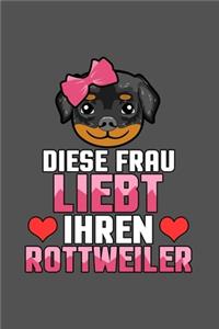 Diese Frau liebt ihren Rottweiler