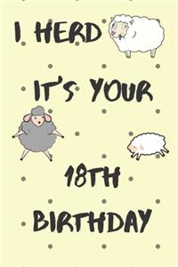 I Herd it's Your 18th Birthday