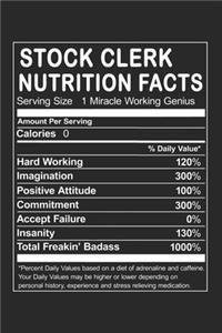 Stock Clerk Nutrition Facts