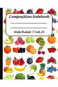 Wide Ruled Composition Notebook