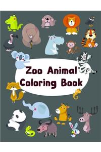 Zoo Animal Coloring Book