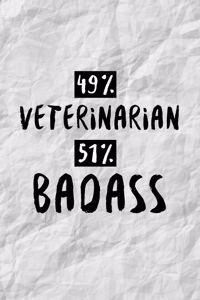 49% Veterinarian 51% Badass