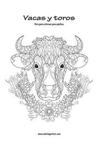 Vacas y toros libro para colorear para adultos 1