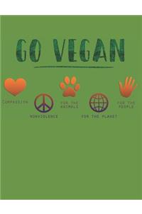 The Vegan College Ruled Notebook