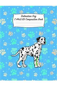 Dalmatian Dog 7.44 X 9.69 Composition Book