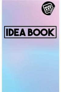Idea Book / Baby Blue & Pink / Writing Notebook / Blank Diary / Journal / Paperback / Lined Pages Book - 100 Pages / 5 X 8 / Gradient (Series 1)
