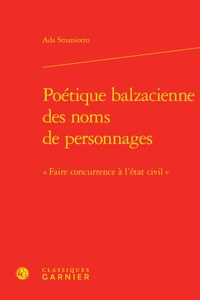 Poetique Balzacienne Des Noms de Personnages