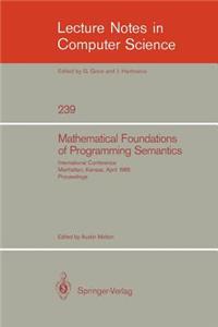 Mathematical Foundation of Programming Semantics