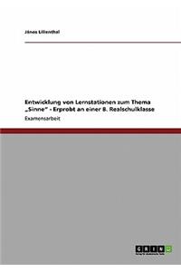 Entwicklung Von Lernstationen Zum Thema Sinne