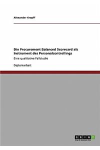 Die Procurement Balanced Scorecard als Instrument des Personalcontrollings