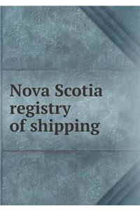 Nova Scotia Registry of Shipping