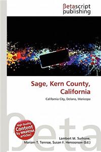 Sage, Kern County, California