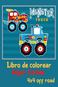 Monster Trucks Libro de colorear súper coches 4x4 off road