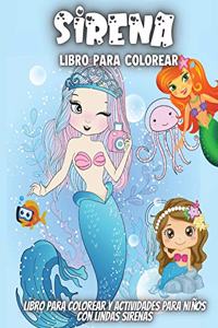 Sirena Libro Para Colorear